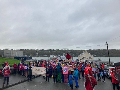 Climate march in Bangor