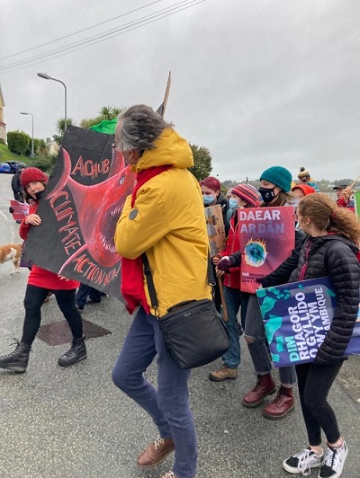 People marching