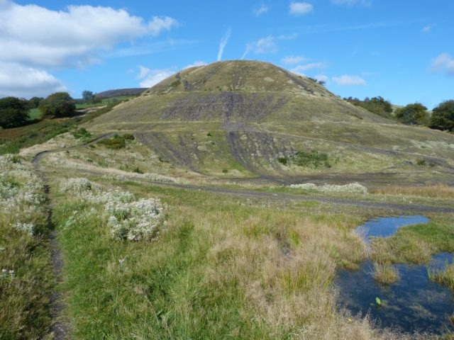 The colliery spoil tips at Bedwas (courtesy of Coal Action Network)