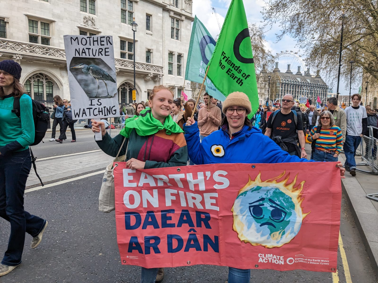 Cardiff Friends of the Earth at the Big One protest