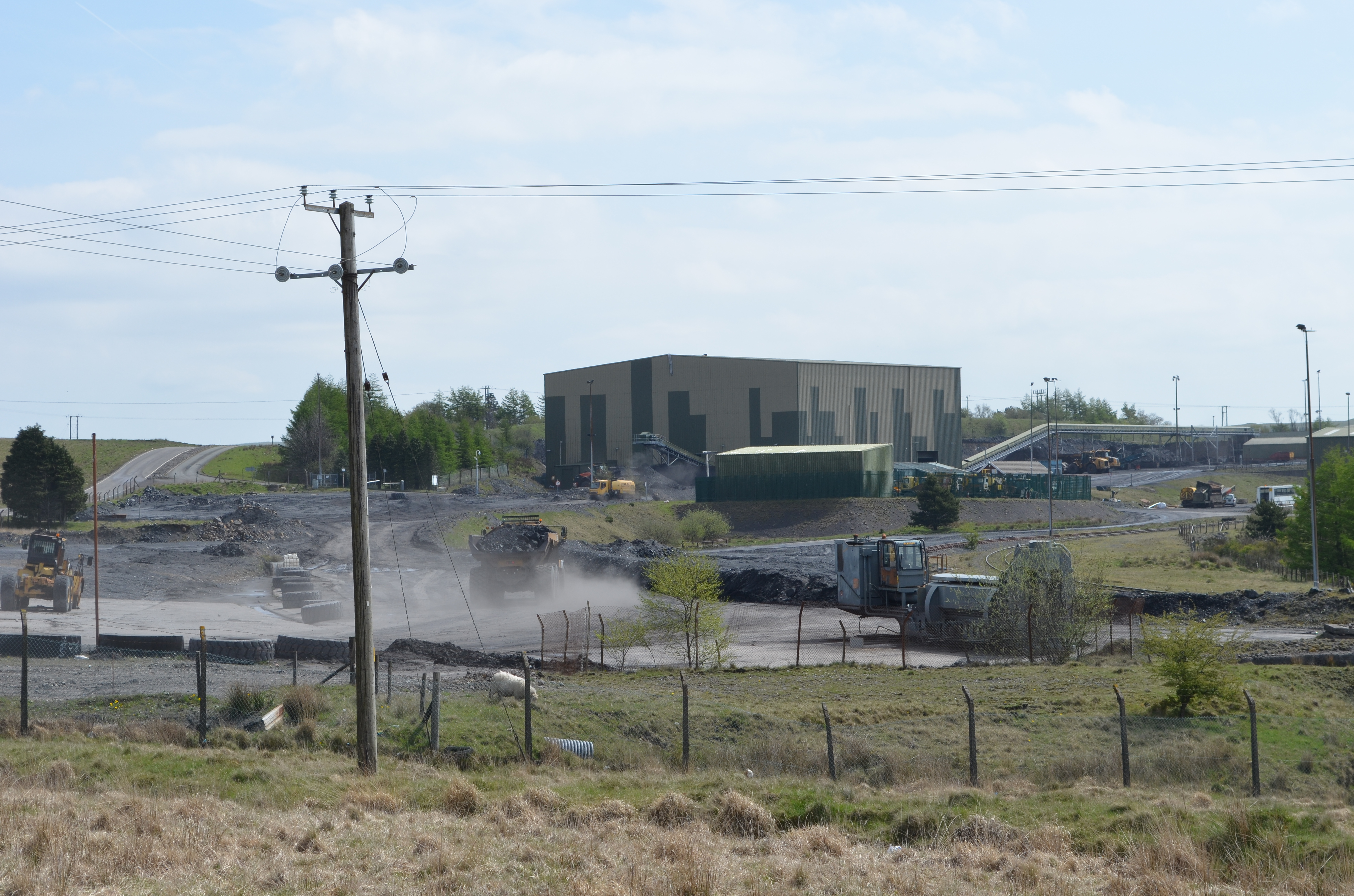 Photo evidence of mining at Ffos y Fran