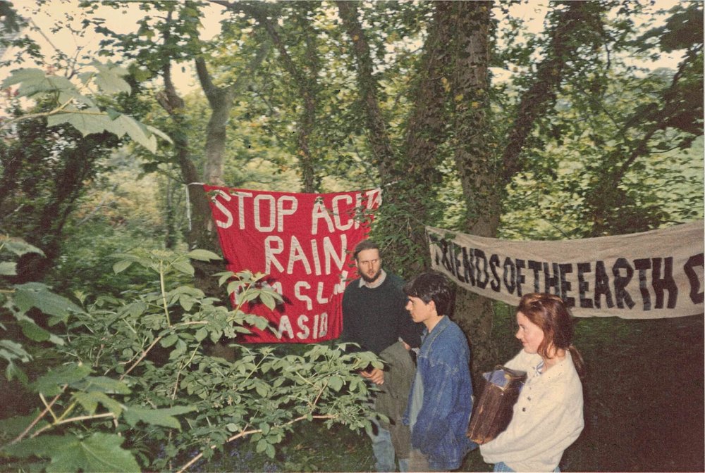 Friends of the Earth campaigning against acid rain