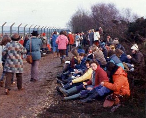 Greenham Common women's protest 1982 by Ceridwen, CC BY-SA 2.0