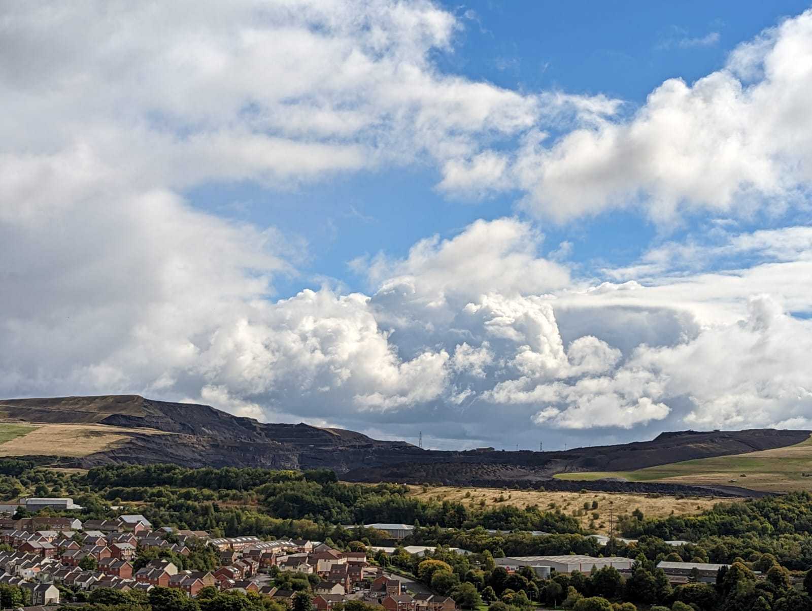 Ffos y Fran open cast coal mine in Merthyr Tydfil (photo courtesy of Haf Elgar)