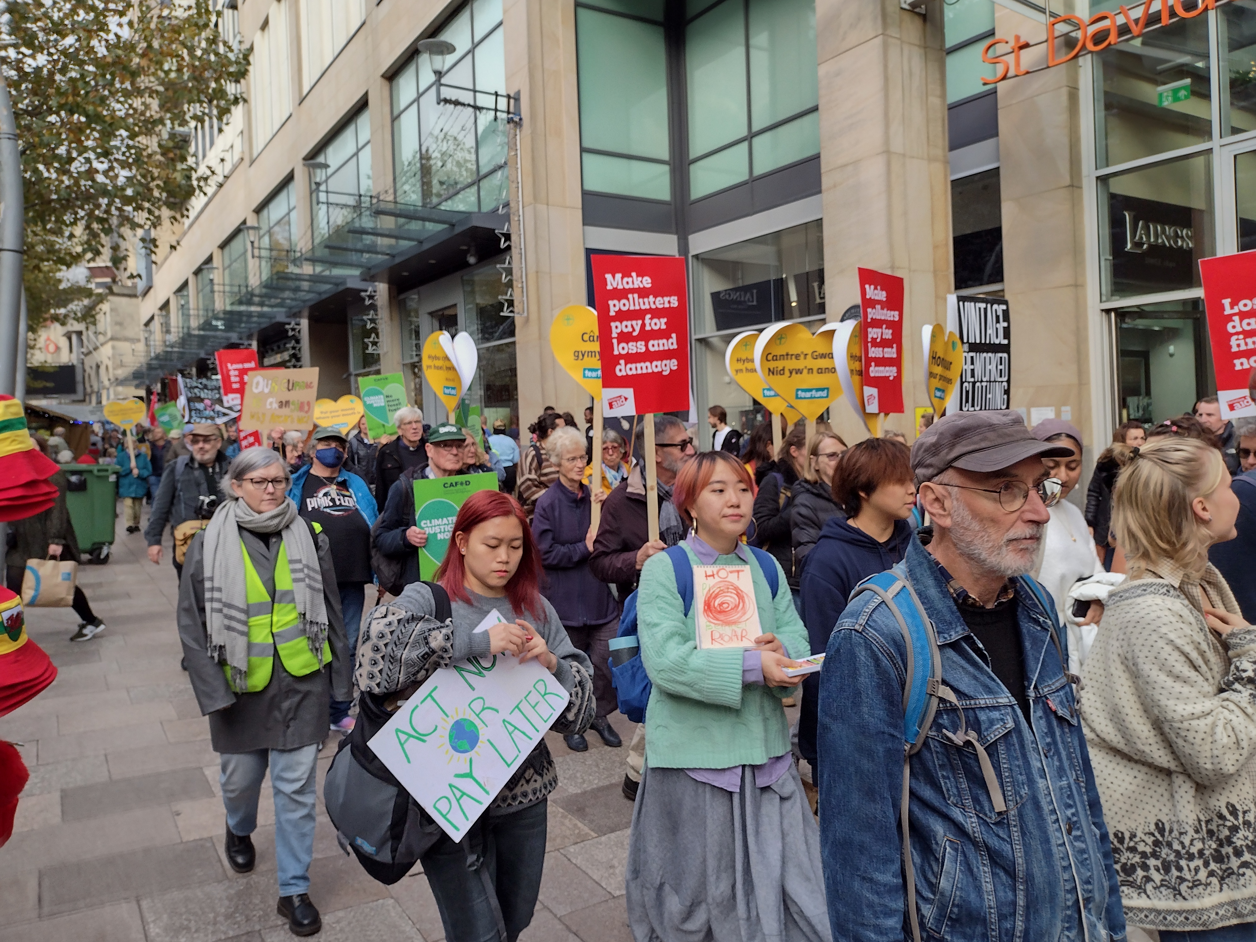 COP 27 rally in Cardiff (photo courtesy of Haf Elgar)