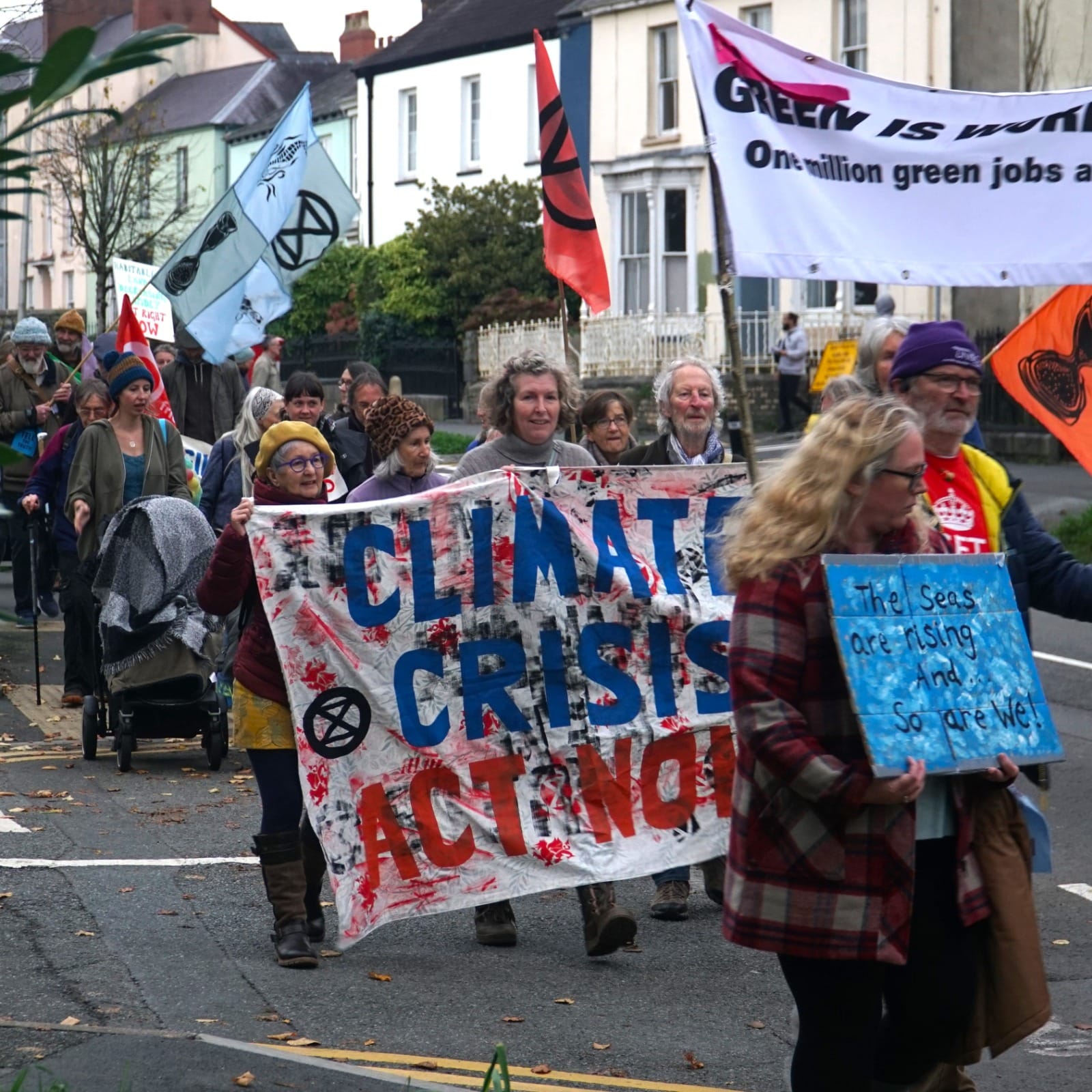 Cop 27 rally in Carmarthen