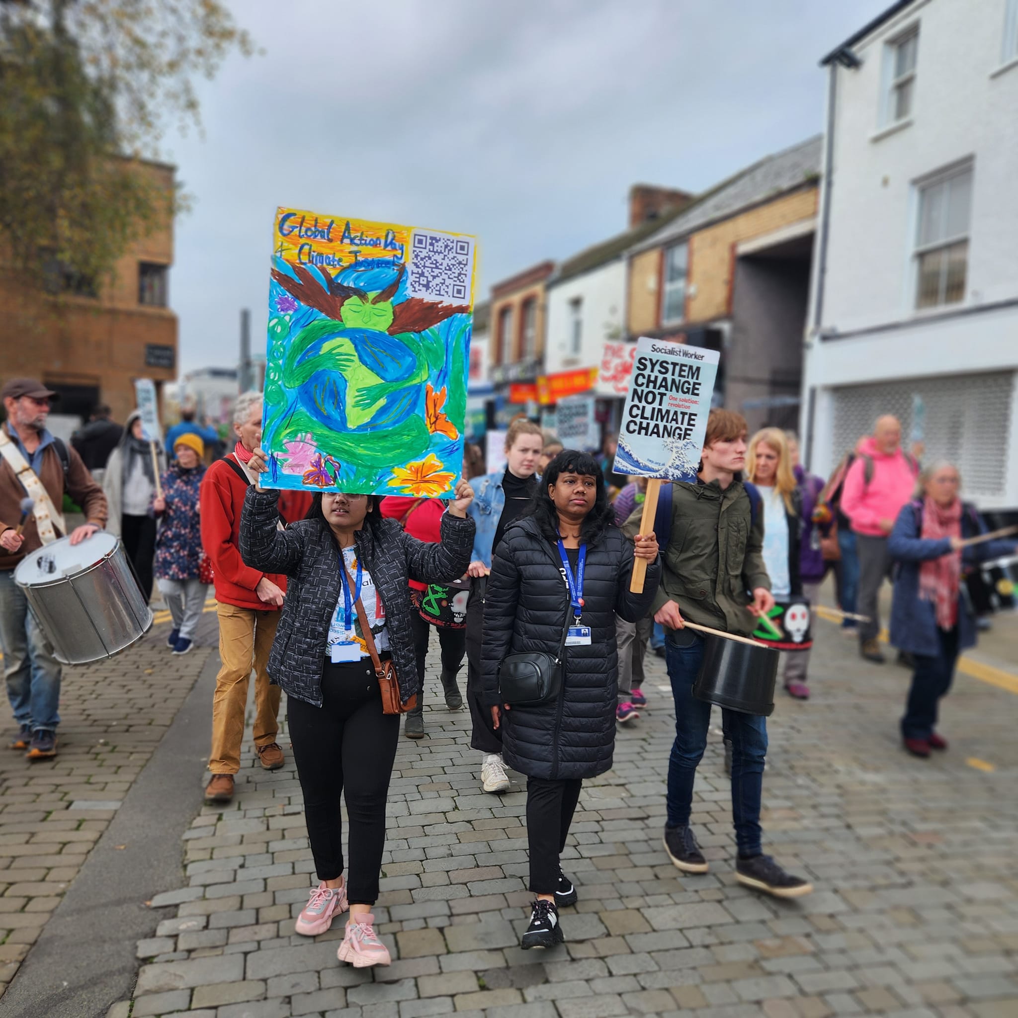 Climate rally in Swansea for COP 27