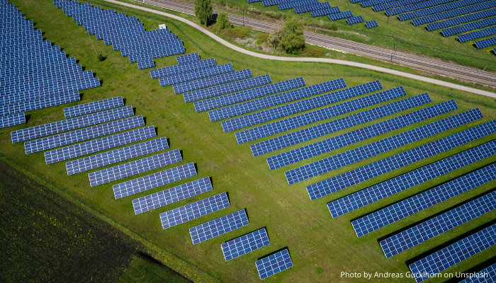 Picture of solar panels