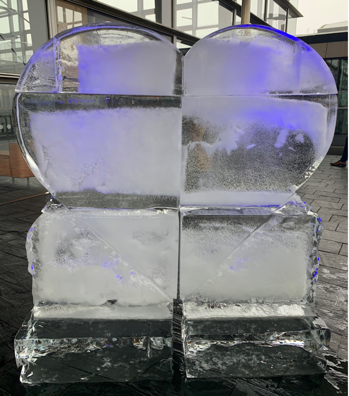 Photo of ice heart