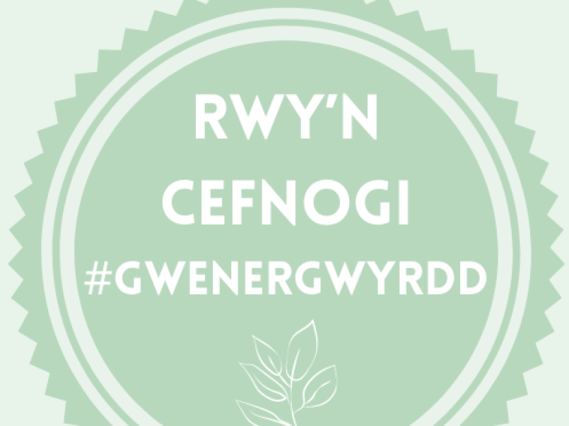 Rwy'n cefnogi logo #GwenerGwyrdd