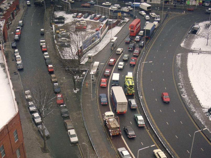 Picture of roads from above