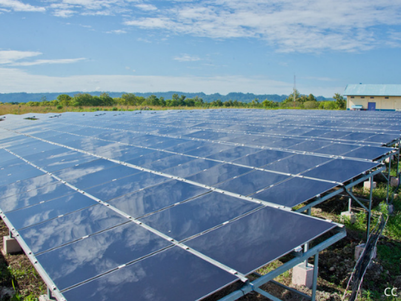 Picture of solar panels