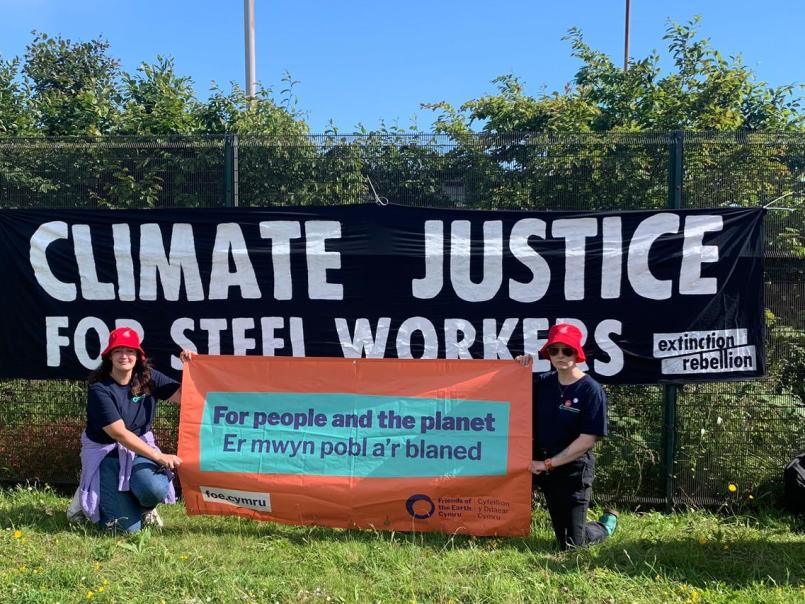Tata steel rally - climate justice for steel workers