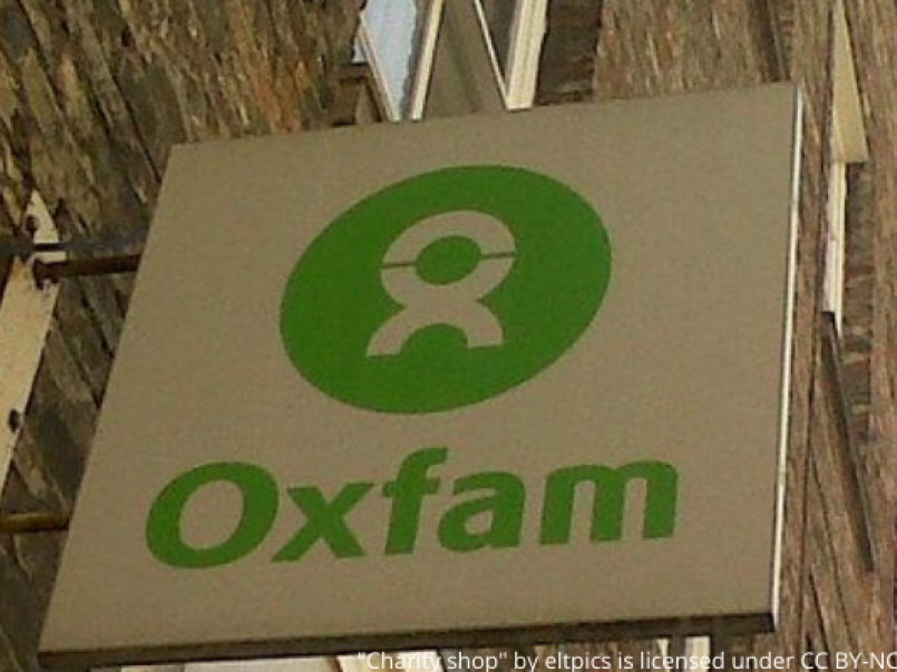 Oxfam sign