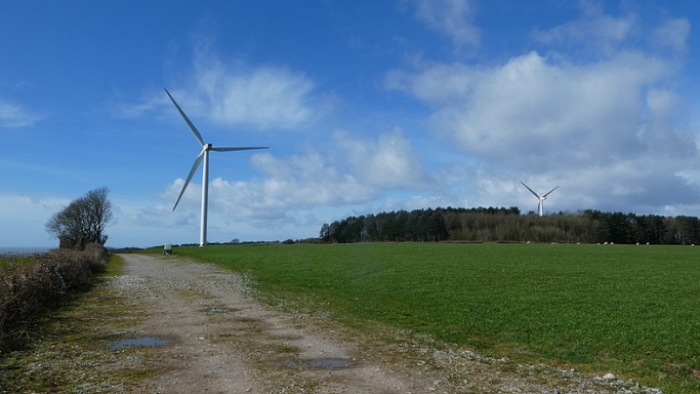 Picture of wind turbines/Llun o dyrbinau gwynt